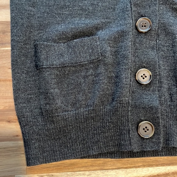 JCrew Gray Wool Cardigan - Picture 4 of 7